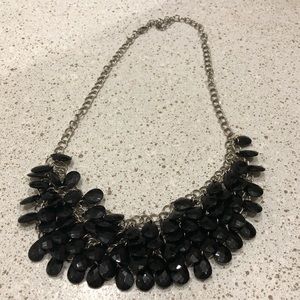 Black & Silver Statement Necklace